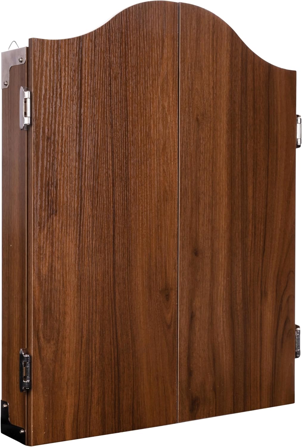 Holz Dartschrank, sisal Dartscheibe, inbegriffen 6 Darts 18gr und Zubehör Kastanie, Kastanie