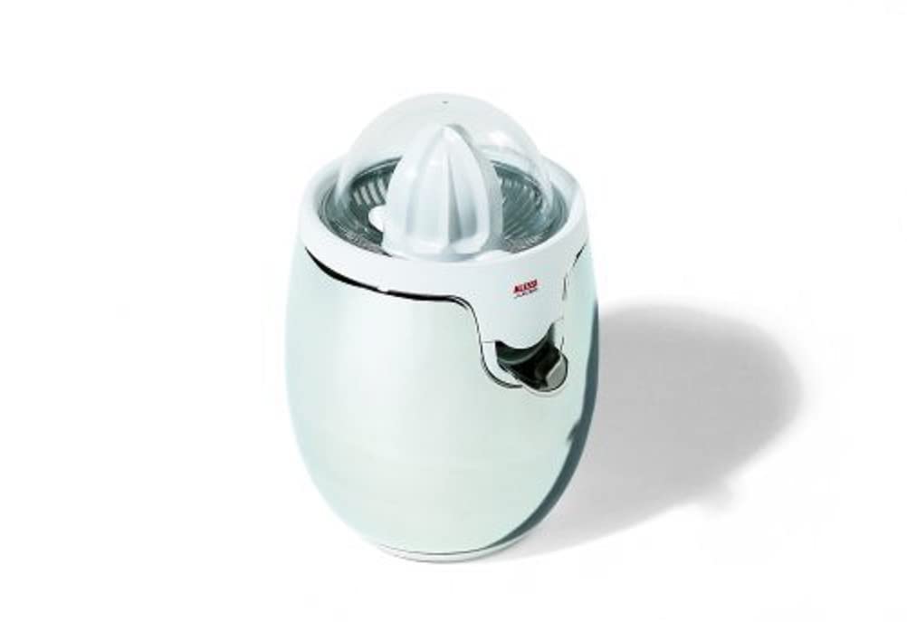 Alessi SG63 W Elektrische Zitronenpresse, Edelstahl, weiss, 1 x 29 x 10 cm, Einheiten, 1.0
