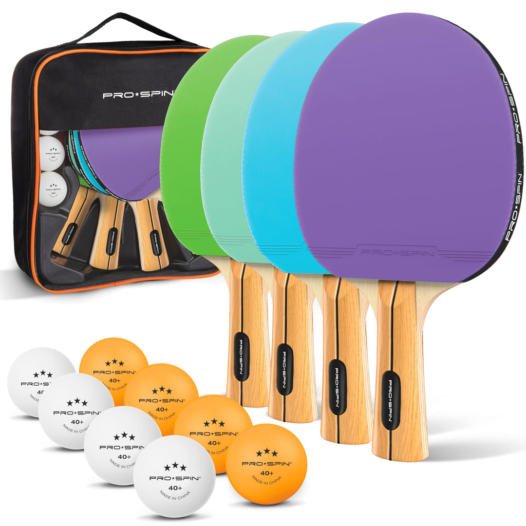 PRO-SPIN Tischtennisschläger – Hochleistungs-Tischtennis Set | Premium Tischtennisschlaeger, 3-Stern