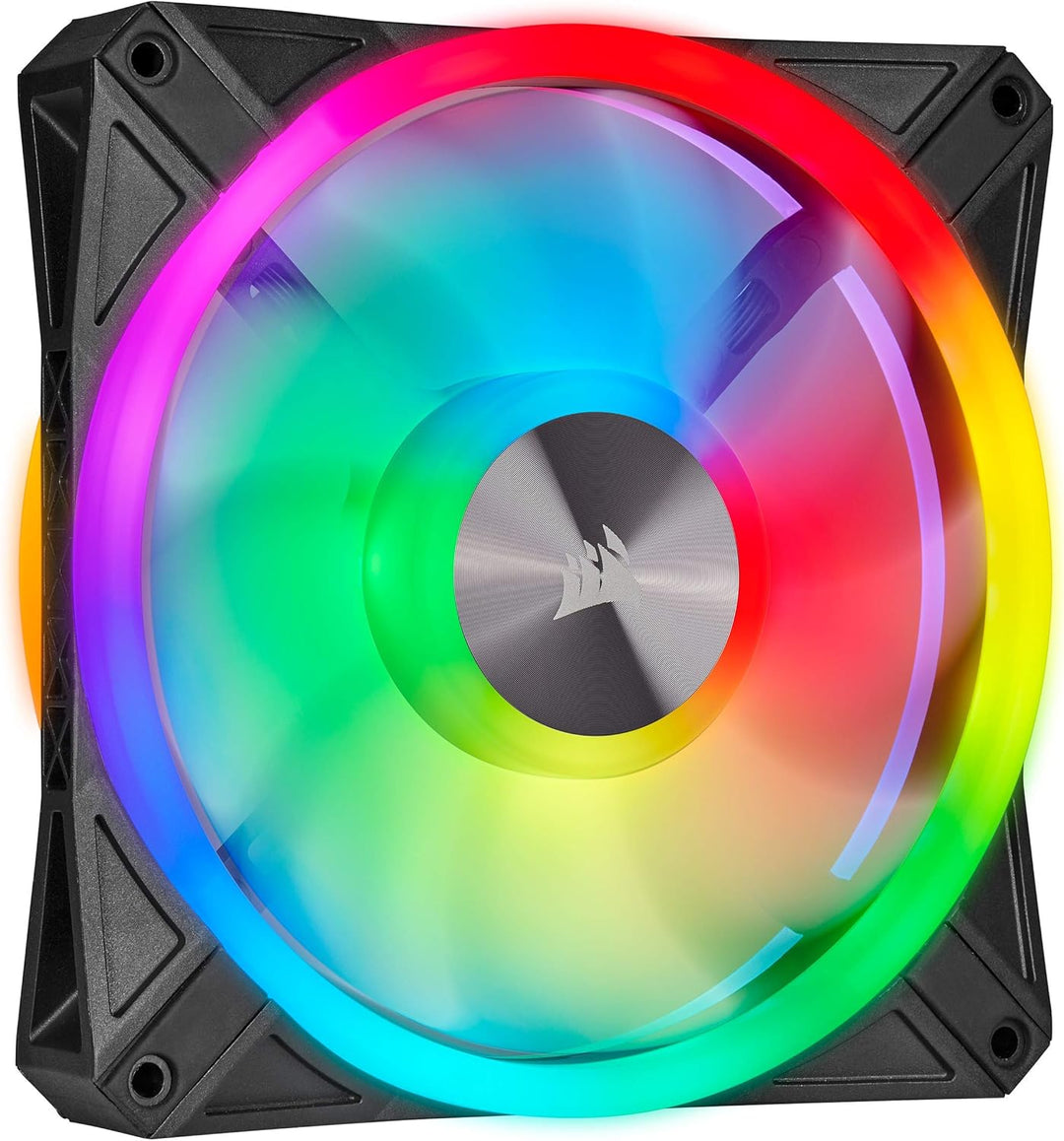 Corsair iCUE QL140 RGB, 140-mm-RGB-LED-PWM-Lüfter (34 Einzeln Ansteuerbare RGB-LEDs, Schwindigkeiten