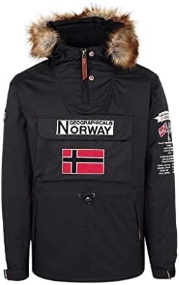 Geographical Norway Parka zum Anziehen, Barman L Schwarz, L Schwarz