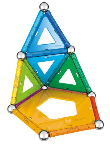 GEOMAG - CLASSIC RAINBOW - 32 Stück - Magnetische Bausteine für Kinder ab 3 Jahren - Hergestellt in