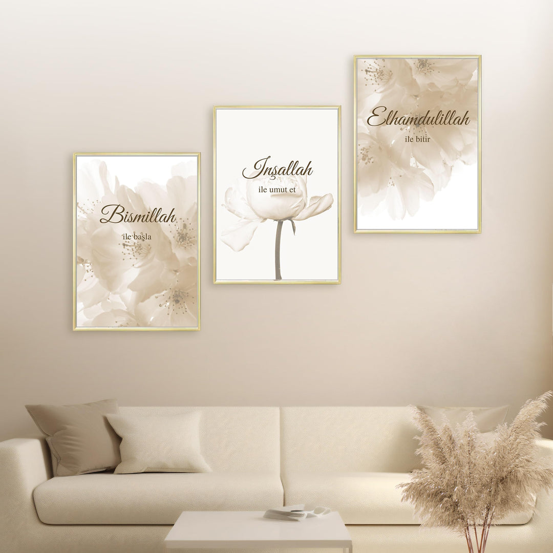 HAVA Artwork Turkish Dream Poster Set, Islamische Poster, Islamische Bilder, Islamische Dekoration,