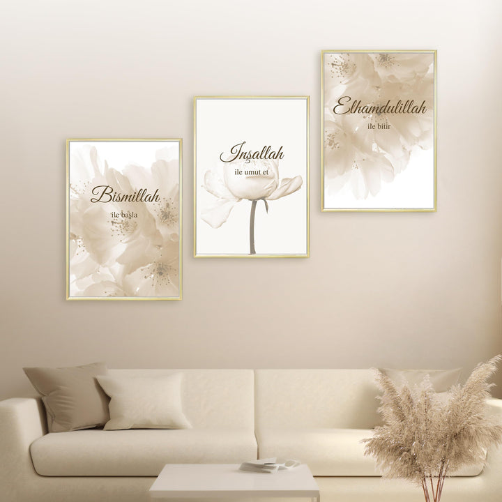 HAVA Artwork Turkish Dream Poster Set, Islamische Poster, Islamische Bilder, Islamische Dekoration,