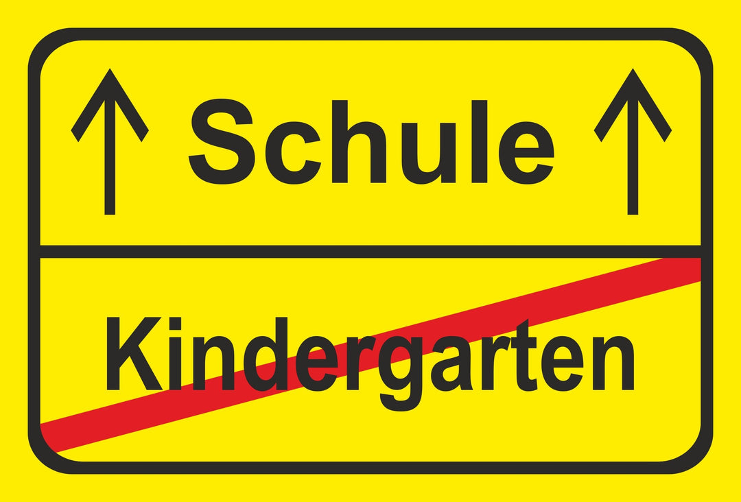 Schild - Einschulung - 60x40cm mit Bohrlöchern | stabile 3mm Starke PVC Hartschaumplatte – S00041-00