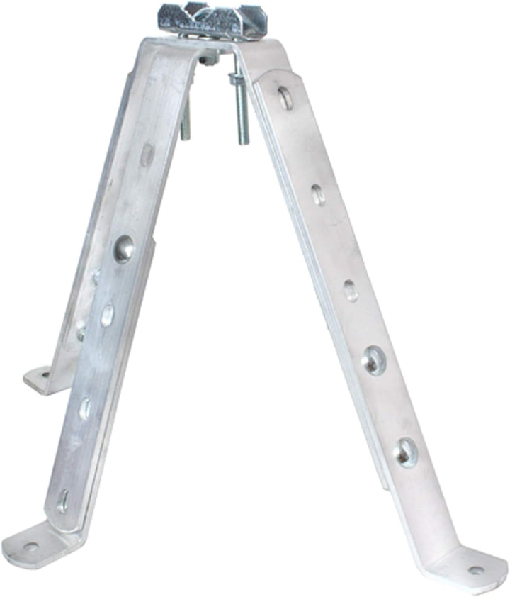 Wandbefestigung / Masthalterung aus hochwertigem Stahl variabel von 45 bis 60 cm - Mast- oder Stange