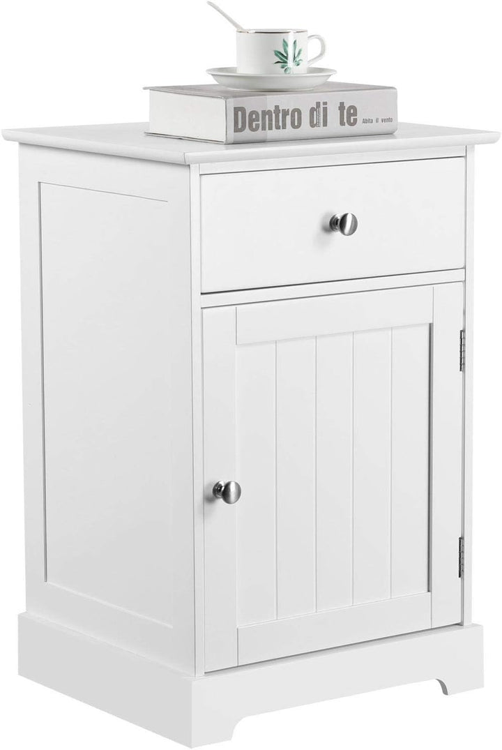 Yaheetech Nachtschrank Kommode Boxspringbett Nachttisch Nachtkommode mit Stauraum 40 x 35 x 60 cm Sc