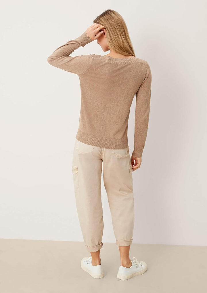 s.Oliver Pullover aus Viskose und Baumwolle 32 83w0 Braun, 32 83w0 Braun