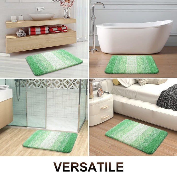 Homaxy Weich Badezimmerteppich 60x90 cm, rutschfest waschbar Badematte Flauschige Hochflor Badteppic