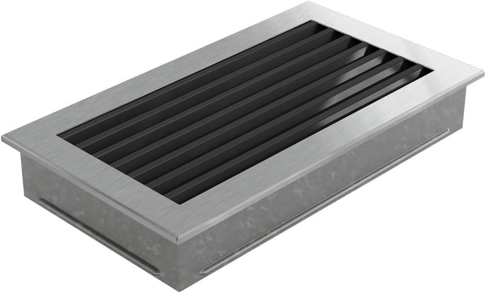 KRATKI Lüftungsgitter Kamingitter FRESH 17cm x 30cm geschlieffen 17 x 30 cm Geschliffen, 17 x 30 cm