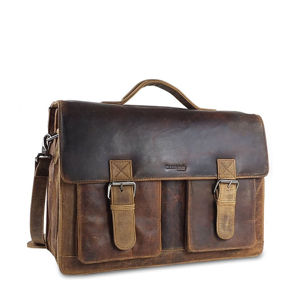 Greenland Nature Montana Aktentasche Leder 40 cm