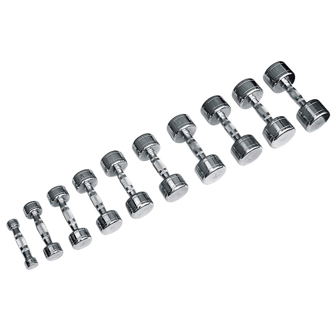 Trendy Sport Chrom Kurzhantel - 1 Stück - 9,0 KG
