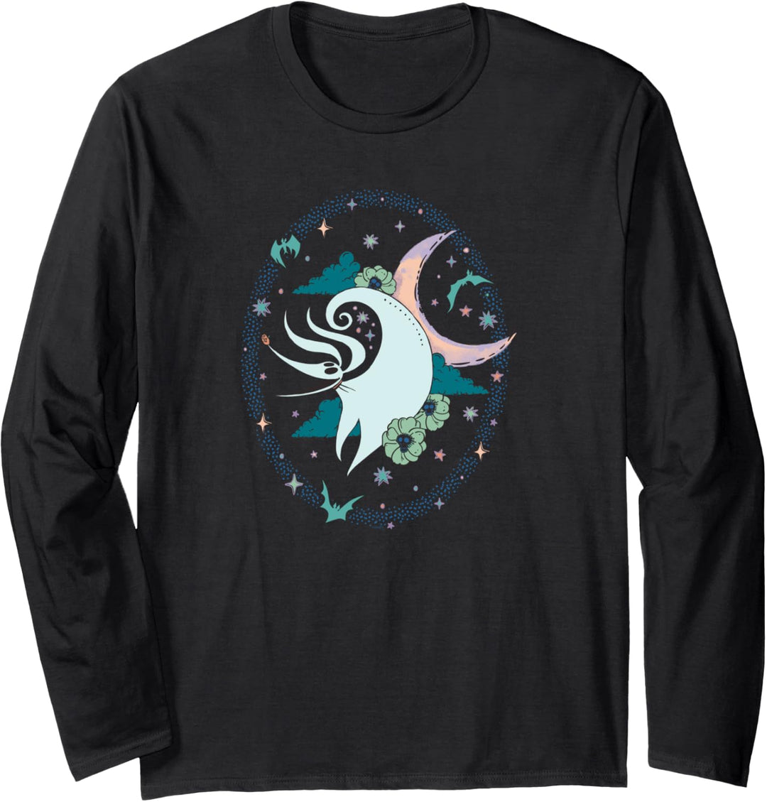 Tim Burton’s The Nightmare Before Christmas Zero Moonlight Langarmshirt