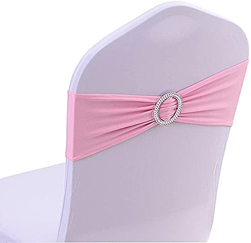 CNFQ Stuhlschleifen, elastisch, 50 Stück Rosa 50, Rosa 50
