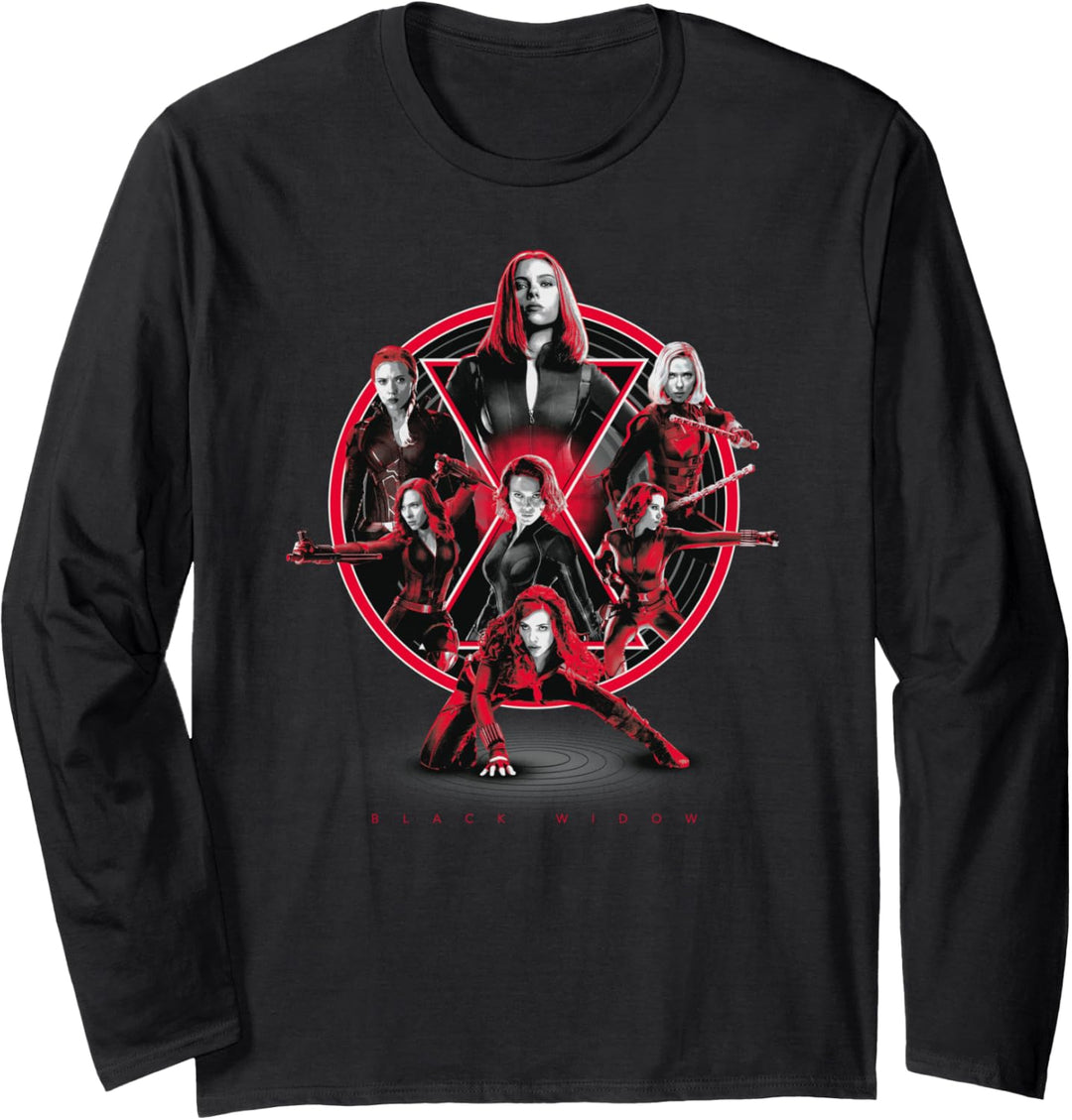 Marvel Avengers Black Widow Multiplied Langarmshirt