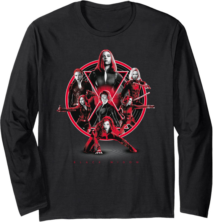 Marvel Avengers Black Widow Multiplied Langarmshirt