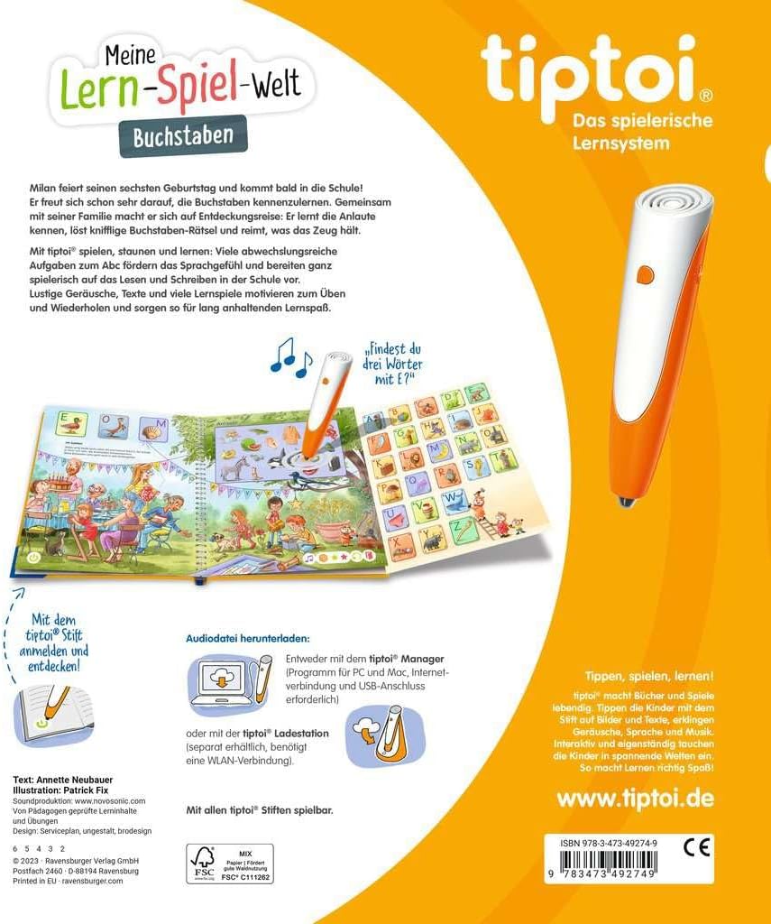 tiptoi - Mein Lernspiel Abenteuer Set - Erste Buchstaben und Erste Zahlen