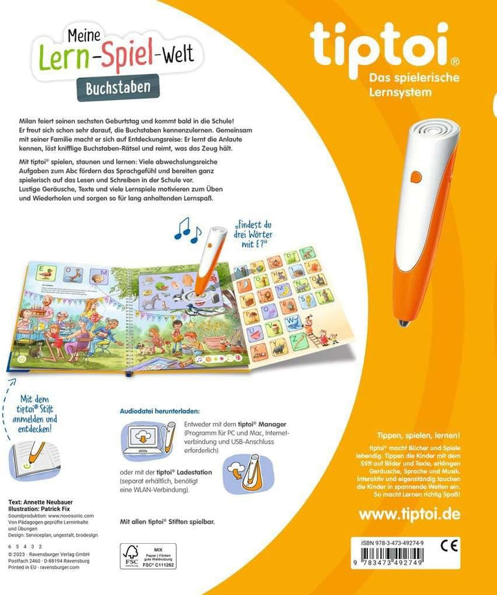 tiptoi - Mein Lernspiel Abenteuer Set - Erste Buchstaben und Erste Zahlen