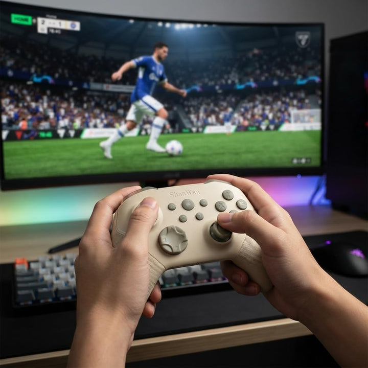 ShanWan PC Controller kompatibel mit Switch 2 /OLED/Lite 、Android 、iPhone 、Steam、 inklusive 2,4G-Emp