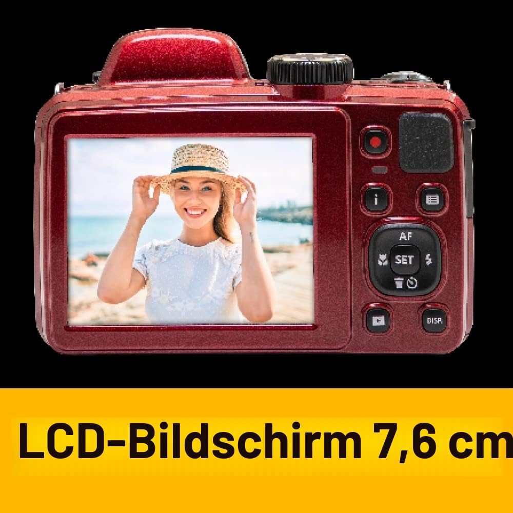 KODAK Pixpro Astro Zoom AZ425 – Digitalkamera Bridge, 42-facher optischer Zoom, 24 mm Weitwinkel, 20