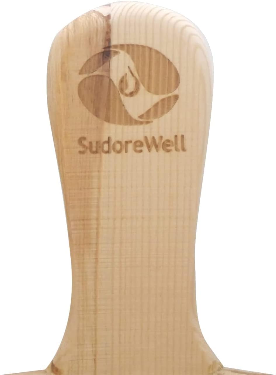 SudoreWell® Saunakübel 5 Liter aus Kiefernholz mit Kunststoffeinsatz und zwei