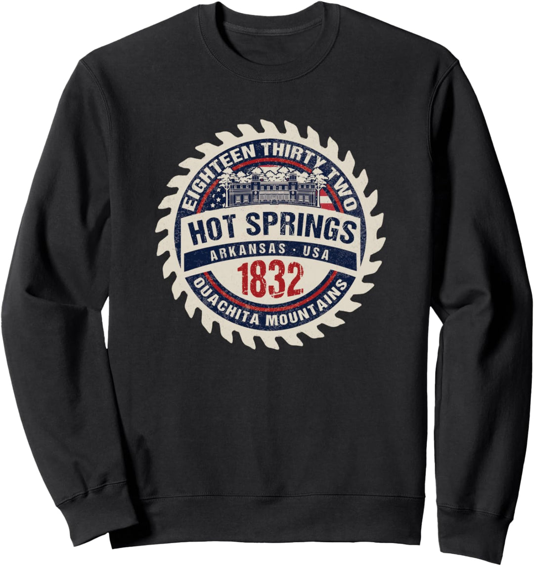 Historic Hot Springs Arkansas Ouachita Mountains Souvenir Sweatshirt