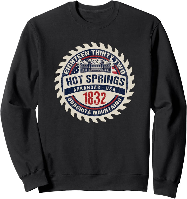Historic Hot Springs Arkansas Ouachita Mountains Souvenir Sweatshirt