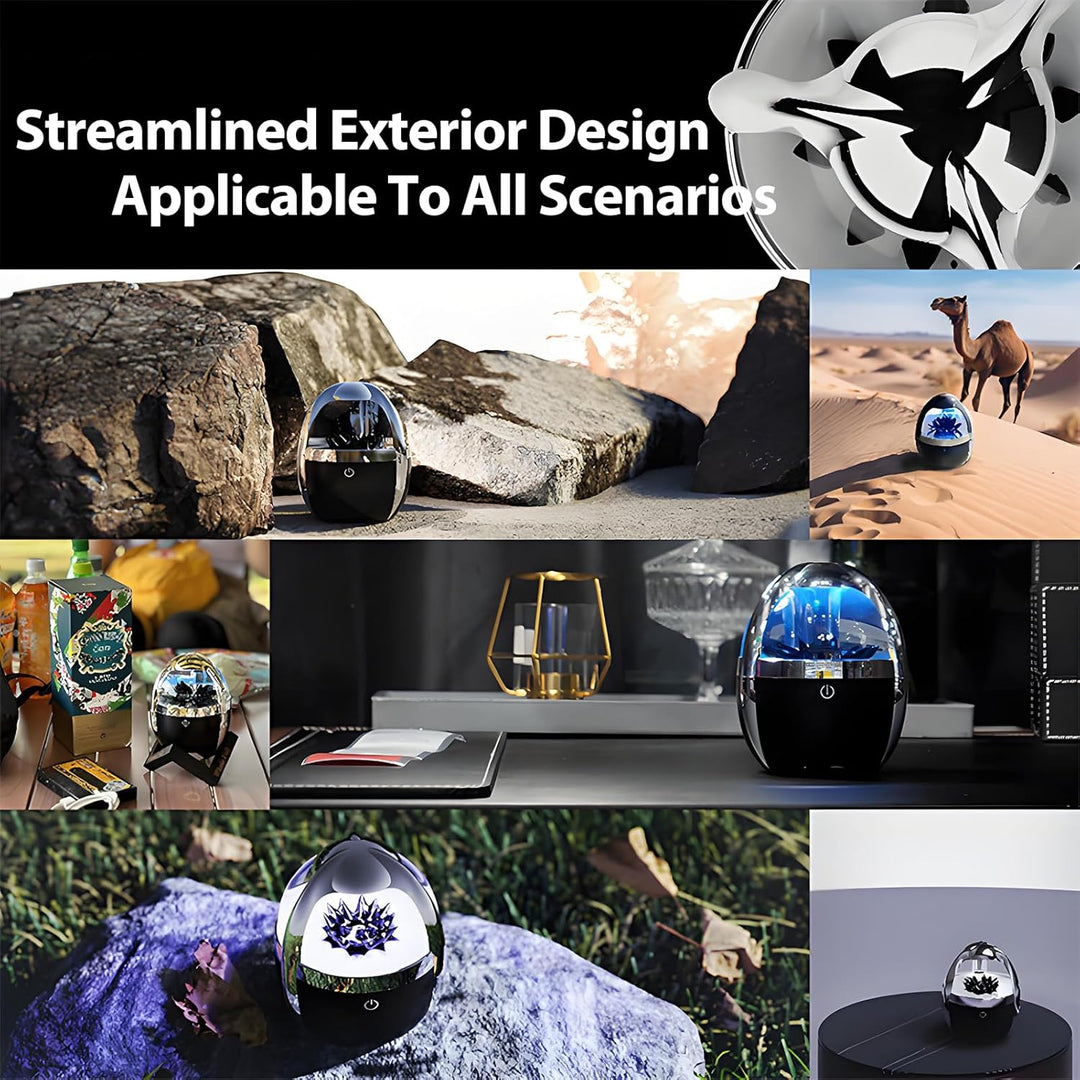 Elprico Ferrofluid Sound Visualizer, leuchtender magnetischer Ferrofluid Speaker, Dancing Ferrofluid