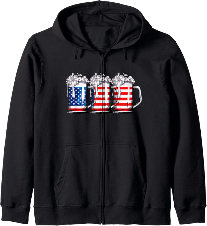 4. JULI Hemd. Amerikanische Freiheit USA Flagge Kapuzenjacke