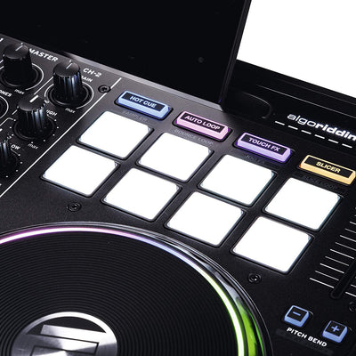 Reloop Beatpad 2 Professioneller 2-Kanal DJ-Controller für Mac, PC, iOS & Android Single, Single