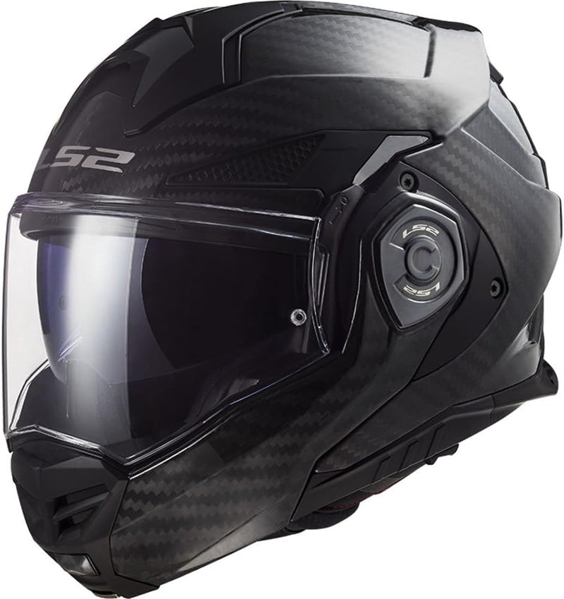 LS2 Klapphelm FF901 Advant X Carbon Solid ECE2206 Modularhelm Motorradhelm 3XL, 3XL