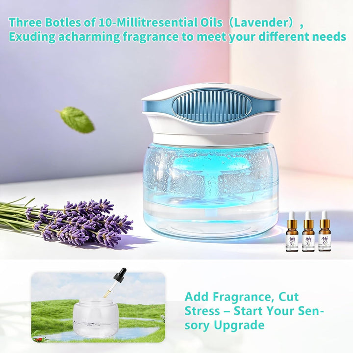 Lufterfrischer Luftbefeuchter Aroma Diffuser Ioniser with 30ml Essential Oils, Dayear Aromatisierer