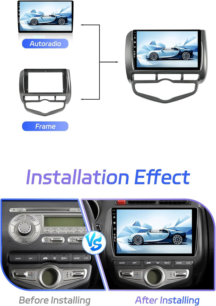 JOYX Android 13 IPS Autoradio Passt für Honda Fit/City/Jazz (2002-2007) - 4G+64G - Eingebaut DSP/Car