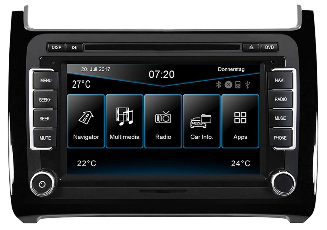 ESX VW Polo 6C (ab 04/2014) 2-DIN Autoradio Navi VN720-VO-P6C-BLACK
