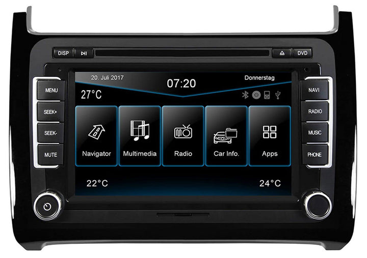 ESX VW Polo 6C (ab 04/2014) 2-DIN Autoradio Navi VN720-VO-P6C-BLACK