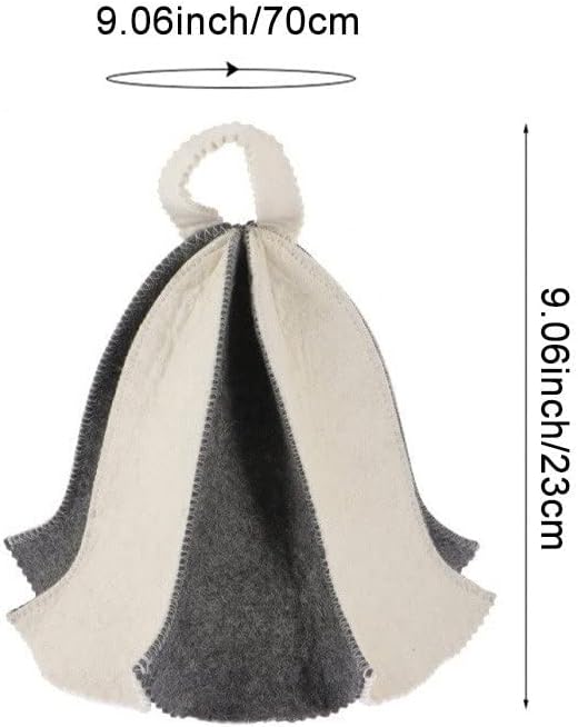 Sauna Hut Filz Wollkappe Für Sauna Anti -hitze Badkopf -Kappe Sauna Accessoires Für Heisses Dampfbad
