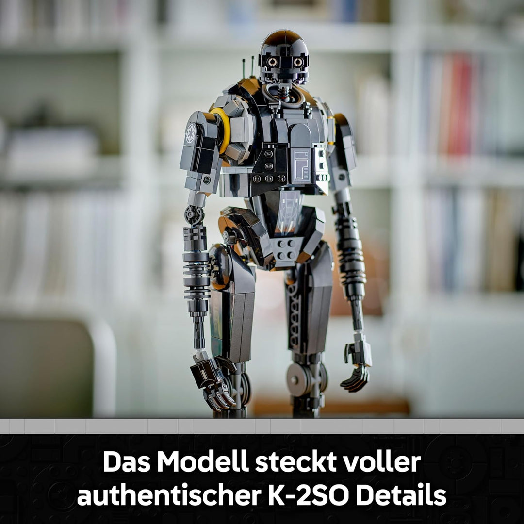 LEGO Star Wars 75434 Sicherheitsdroide K-2SO Spielzeug - Figur zum Bauen & Ausstellen, Sammler-Model