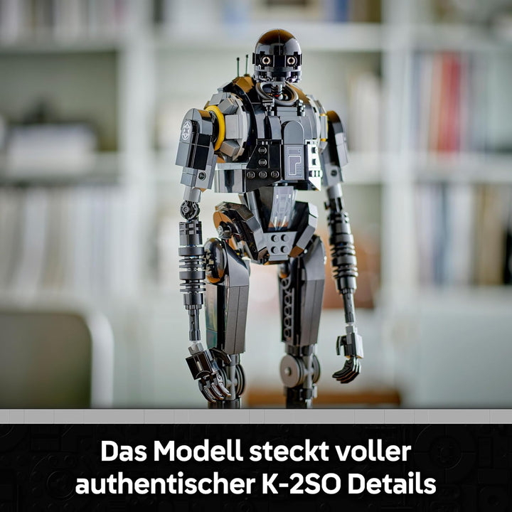 LEGO Star Wars 75434 Sicherheitsdroide K-2SO Spielzeug - Figur zum Bauen & Ausstellen, Sammler-Model