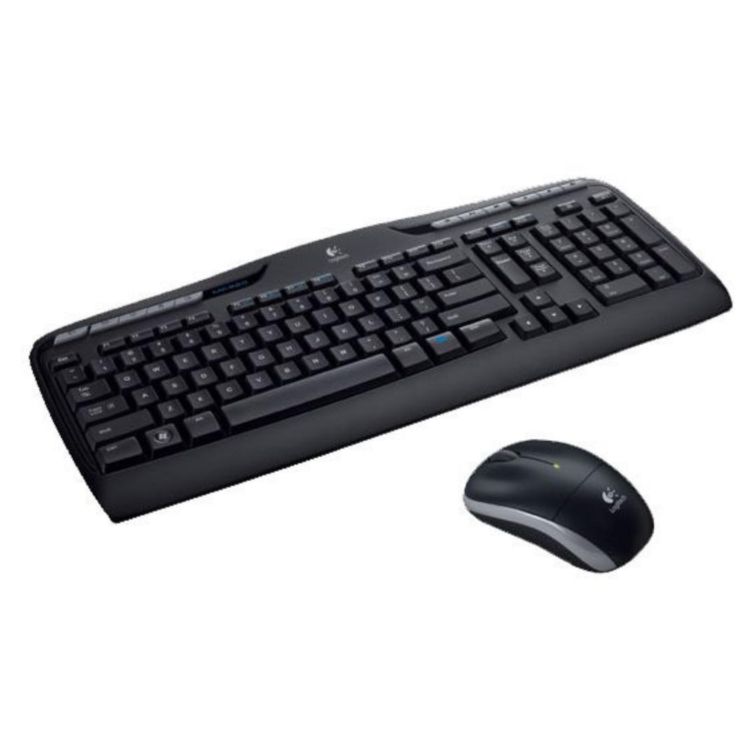 Logitech MK330 Kabelloses Tastatur-Maus-Set, 2.4 GHz Verbindung via Unifying USB-Empfänger, 4 progra