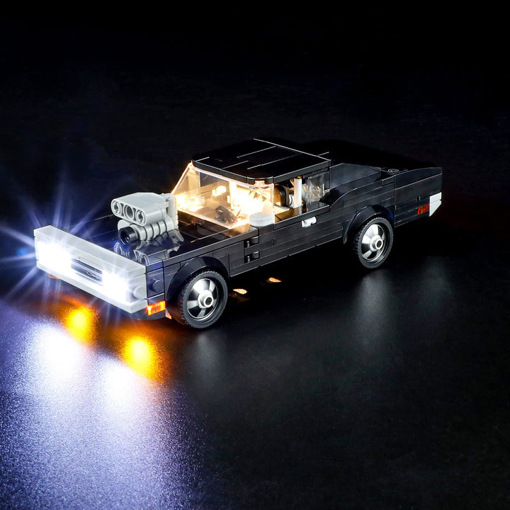 GEAMENT LED Licht-Set Kompatibel mit Lego Fast &amp; Furious 1970 Dodge Charger R/T - Beleuchtungsset fü