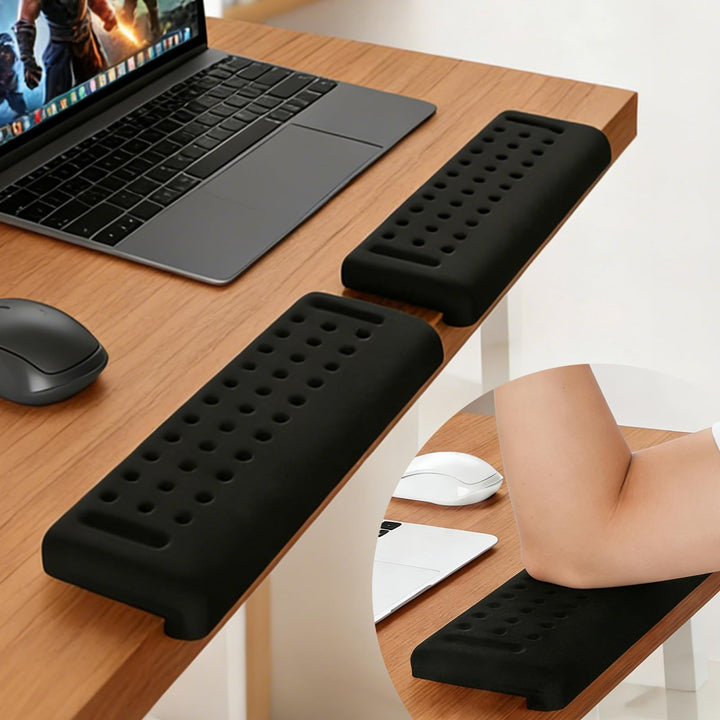 2 Stück Handballenauflage Tastatur, L-Förmige Ergonomisches Handauflage Tastatur, Memory-Schaum Hand