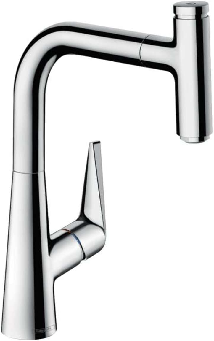 hansgrohe Talis Select S Einhebel-Küchenarmatur (Komfort-Höhe 220 mm, mit Ausziehauslauf und Schlauc