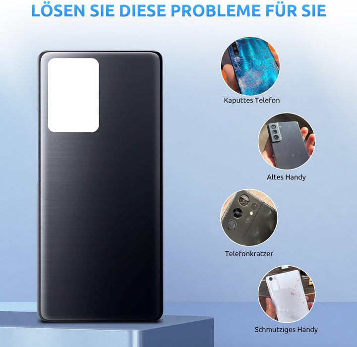 Eonpam Akkudeckel für Xiaomi Mi 11T / Mi 11T Pro Rückseite Glas Original Backcover Back Glas Ersatz