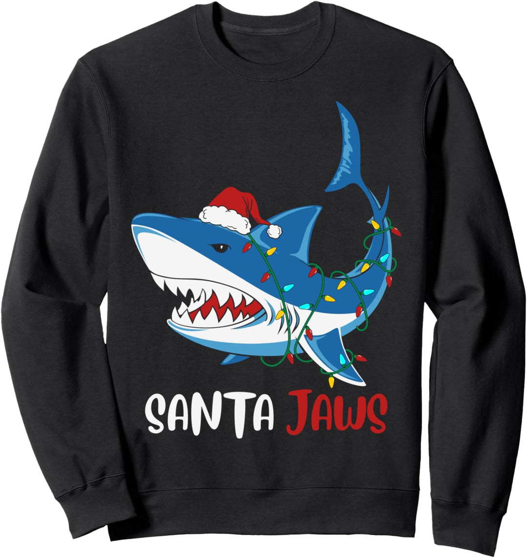 Santa Jaws Lustiger Weihnachtshii Sweatshirt