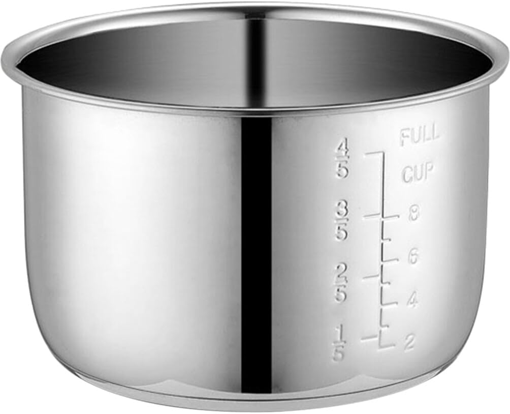 BESTonZON Reiskocher-Innentopf-Ersatz, 4 L Ersatztopf für Basis Reiskocher, Behälterauskleidung Zube