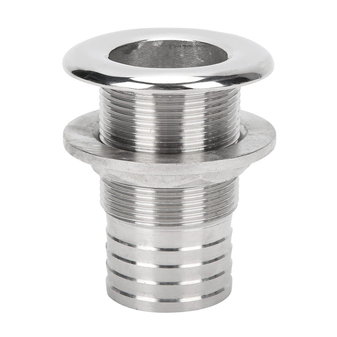 Borddurchlass Verschraubung mit Mutter, 85mm Lange 1-1/2 Zoll 316 Edelstahl Entlüftung Anschluss Uni