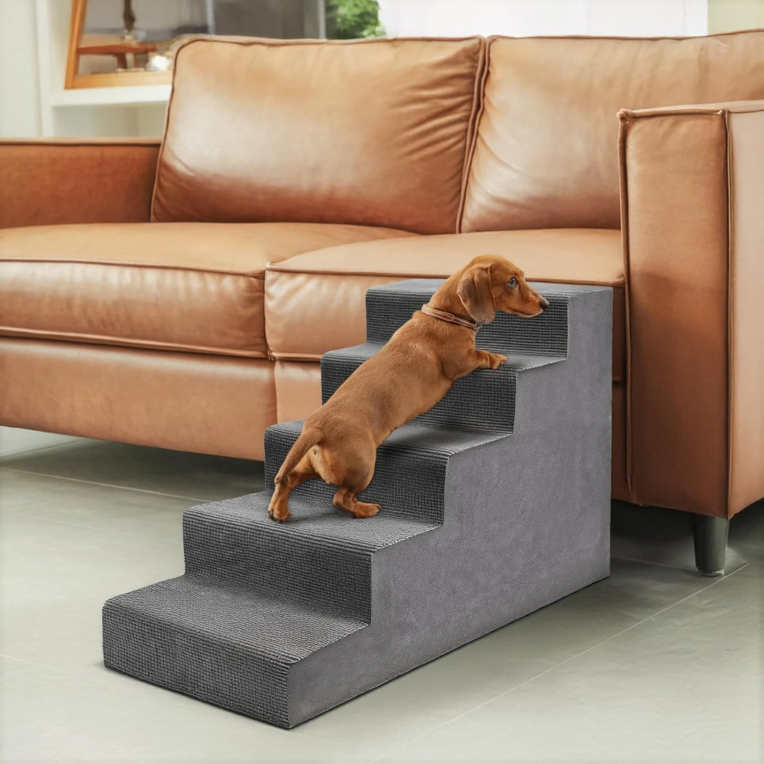 Niubya Hundetreppe für Kleine Hunde, D86xW42xH57 cm, für Katzentreppe Hundetreppe Bett und Sofa, ält