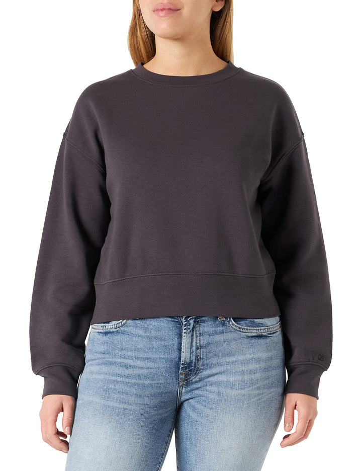 s.Oliver Damen Sweatshirts Langarm L Grau, L Grau