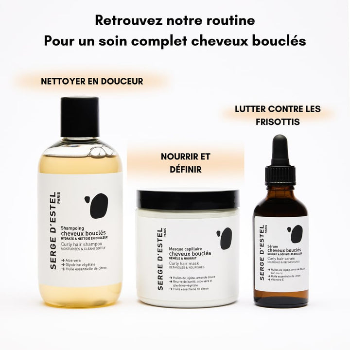 SERGE D'ESTEL PARIS Lockige Haarmaske Pflegende Pflege 100% Vegan Entwirrt und definiert Locken Glän