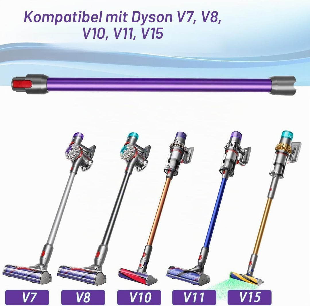 Schnellspanner Verlängerungsrohr kompatibel mit Dyson V7 V8 V10 V11 V15 – 72cm Ersatz Teleskoprohr A